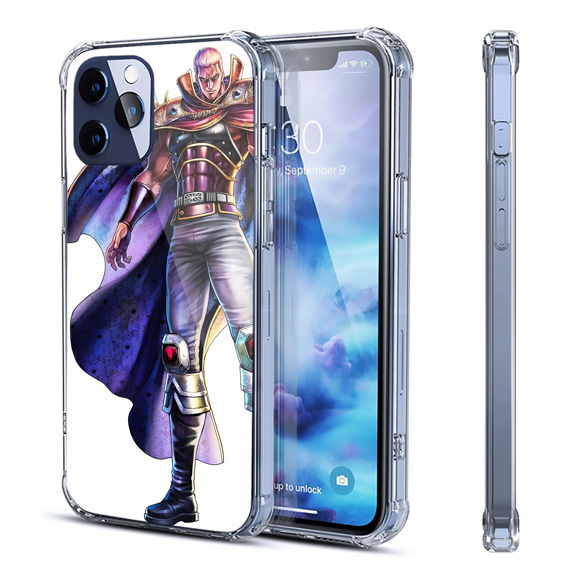 （画像用） 北斗の拳 Fist of the North Star 【iPhone 12シリーズ対応】透明スマホケース（クリアソフトケース）